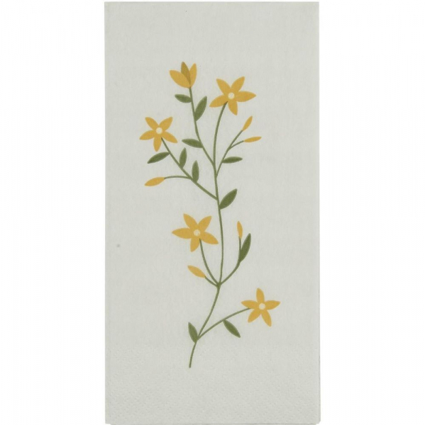 Papierservietten Flora gelbe Blumen von IB Laursen